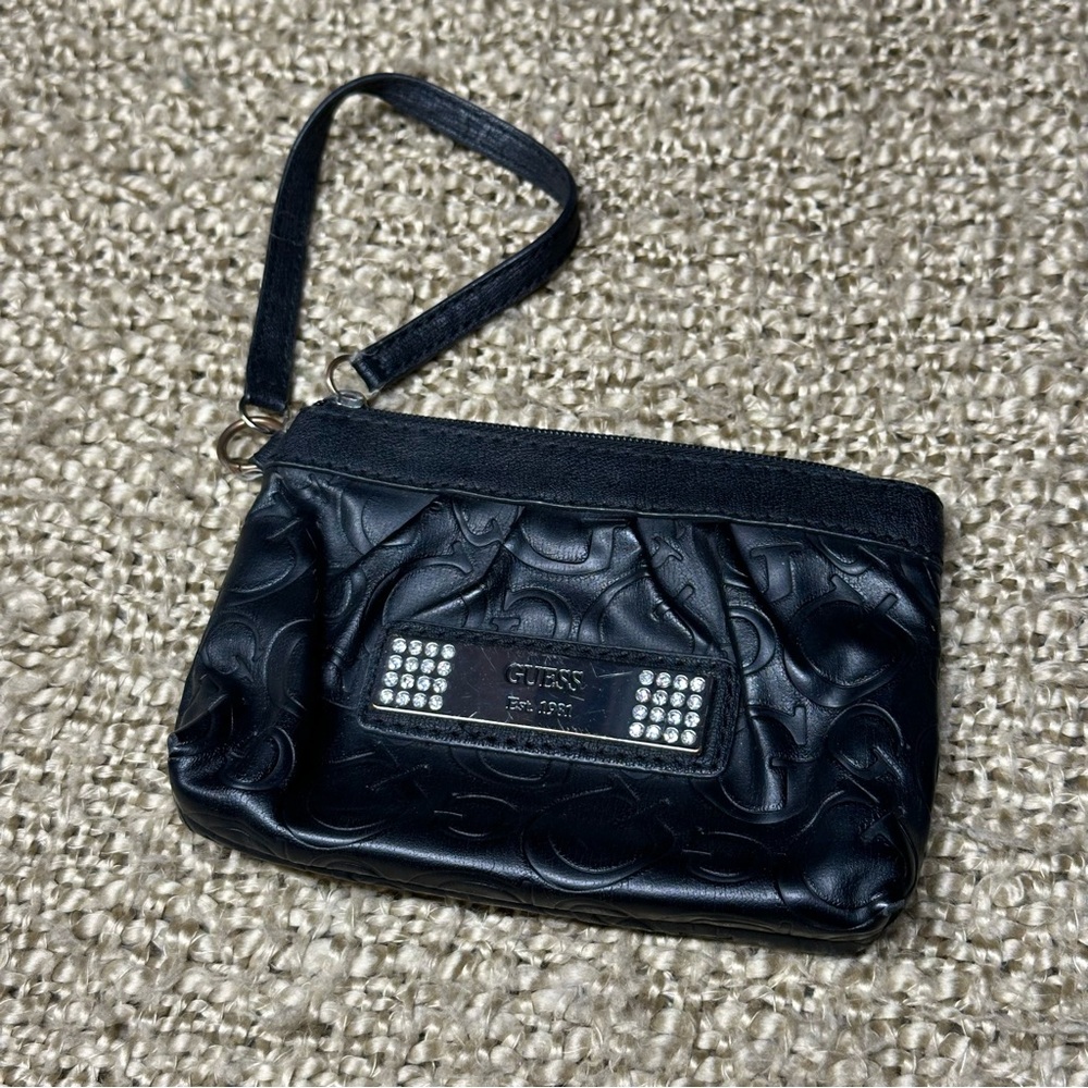 GUESS Y2K Black Wristlet